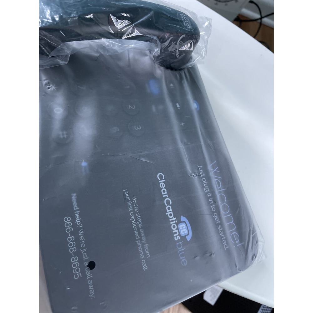 Clear Captions Blue Telephone - Advanced Call Captioning Phone
